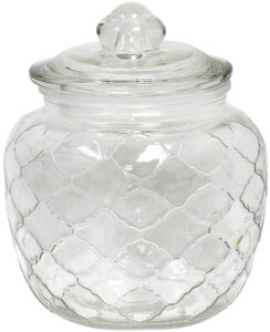Honeycomb Glass Jar