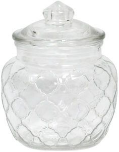 Honeycomb Glass Jar