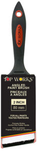 Paint Brush Angled with Rubberized Handle