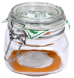 Hermetic Square Jar with Lock Lid