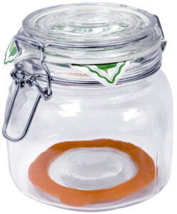Hermetic Square Jar with Lock Lid