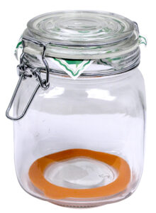 Jar Sq Lock Lid Hermetic 1L