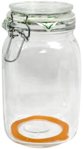 Hermetic Square Jar with Lock Lid